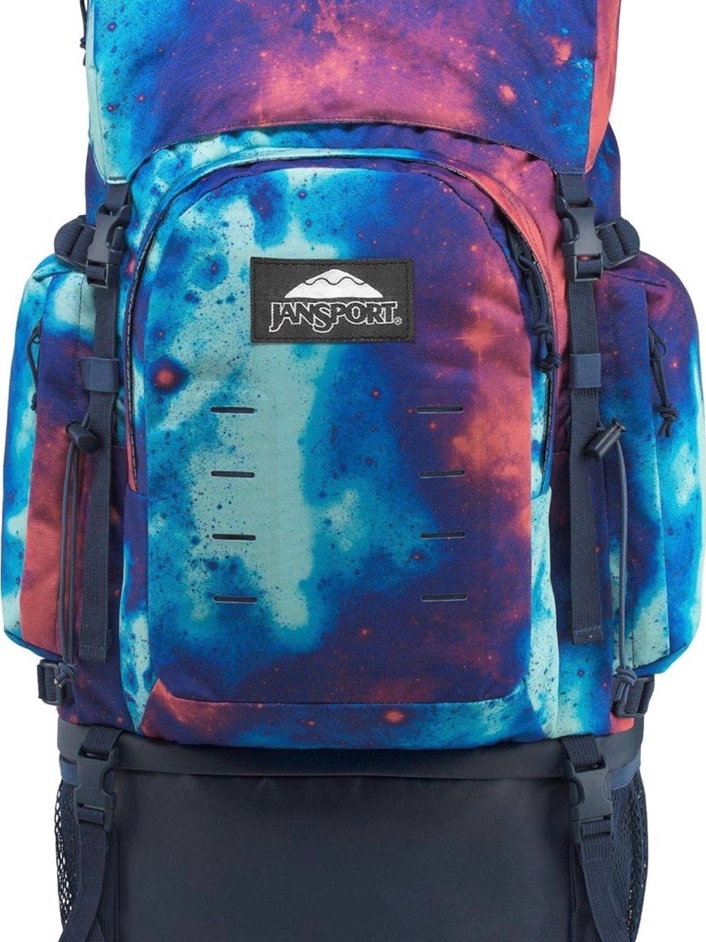 Jansport Galaxy Print Backpack in Blue, Purple, Pink - Picture 5 of 5
